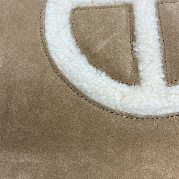 Ugg‎ Telfar Medium Shearling Bag Tote Travel Shopping Purse Brown Designer NEW - Picture 14 of 16